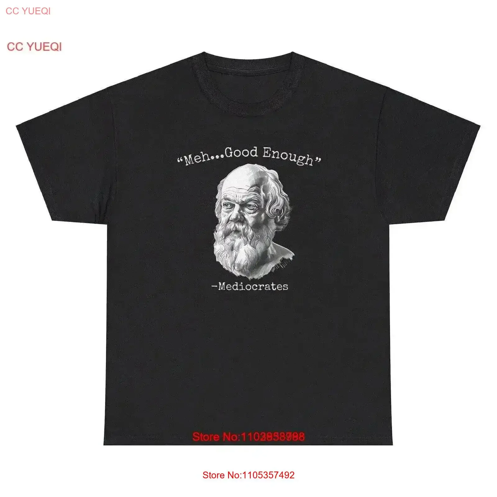 T-shirt Meh Good Enough Mediocrats, humoristique, pour professeur d'histoire, style vintage, délavé, pour un usage quotidien, décontracté, homme, doux