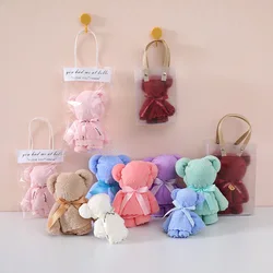 Coral Fluffy Bear Towel Hand Towel Gift Box Wedding Gift Return Gift Birthday Children's Day Creative Modeling Gift Towel