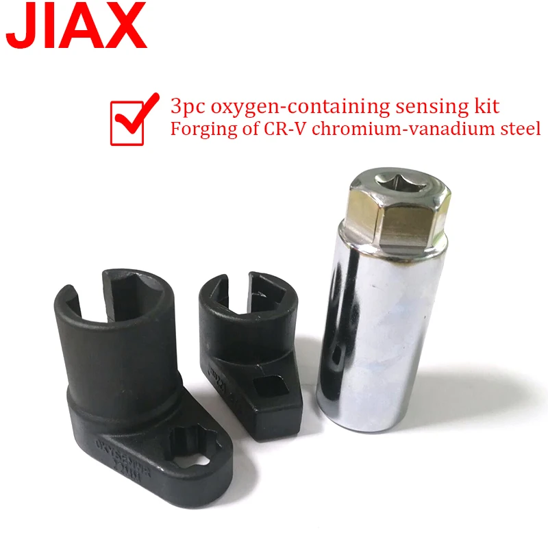 

3 шт. торцевой ключ для датчика кислорода 3/8 "привод 7/8 "22 мм универсальный переключатель датчика кислорода автомобильные аксессуары