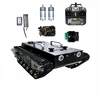 배터리 금속 트랙 모터 충격 흡수 로봇 자동차 STM32 컨트롤러가 장착된 30kg 부하 RC 탱크(FS 핸들 프로그래밍 가능 탱크 포함) 5