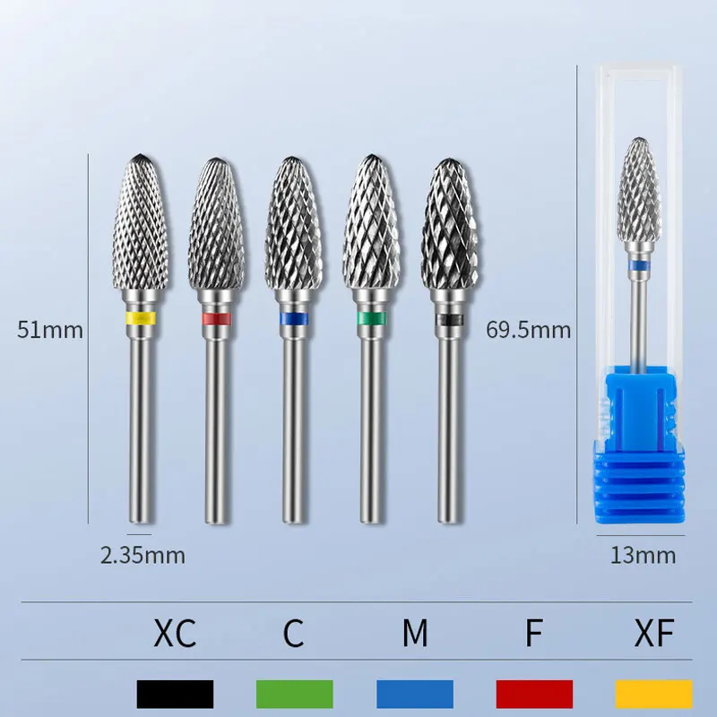 1 pz punte da trapano per unghie in acciaio al tungsteno lima per unghie trapano elettrico per unghie bava per unghie accessori per pedicure strumento per taglierina per manicure in acrilico