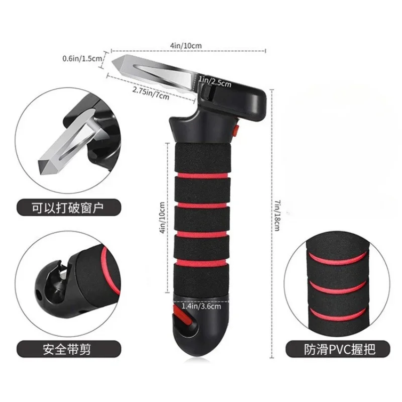 

Car Door Armrest, Portable Door Assist Handle for Elderly People, Multifunctional Safety Hammer Three in One Toola