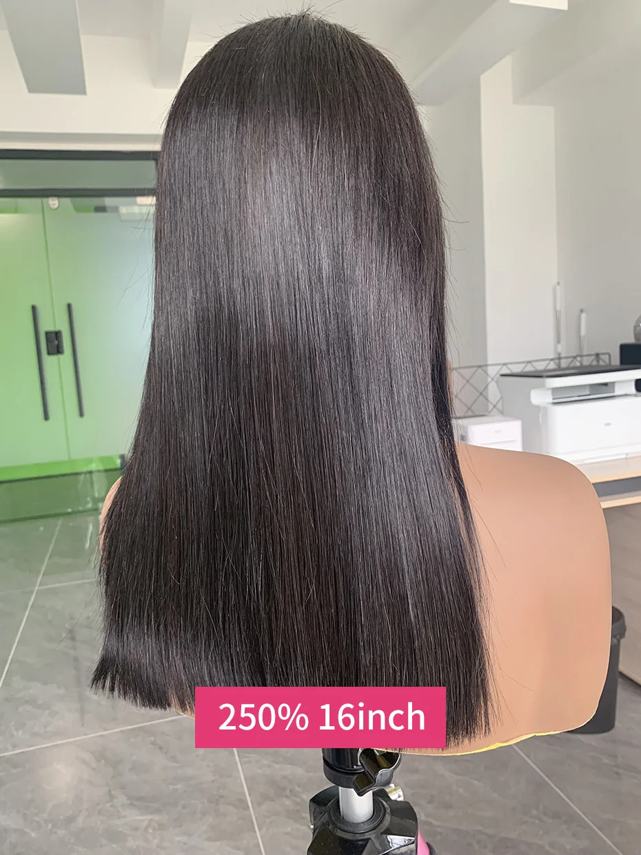 100% 250 Density 13x4 Bob human hair lace front wig Raw Vietnamese Transparent Straight Preplucked Lace Frontal Human Hair Wigs