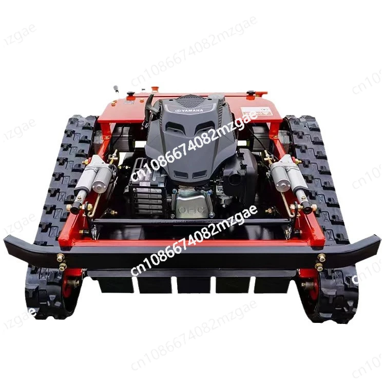 Remote Control Lawn Mower Robot Multifunctional Small Grass Trimmer Gasoline Orchard Family Garden Weed Mower Crawler Grass Cutt