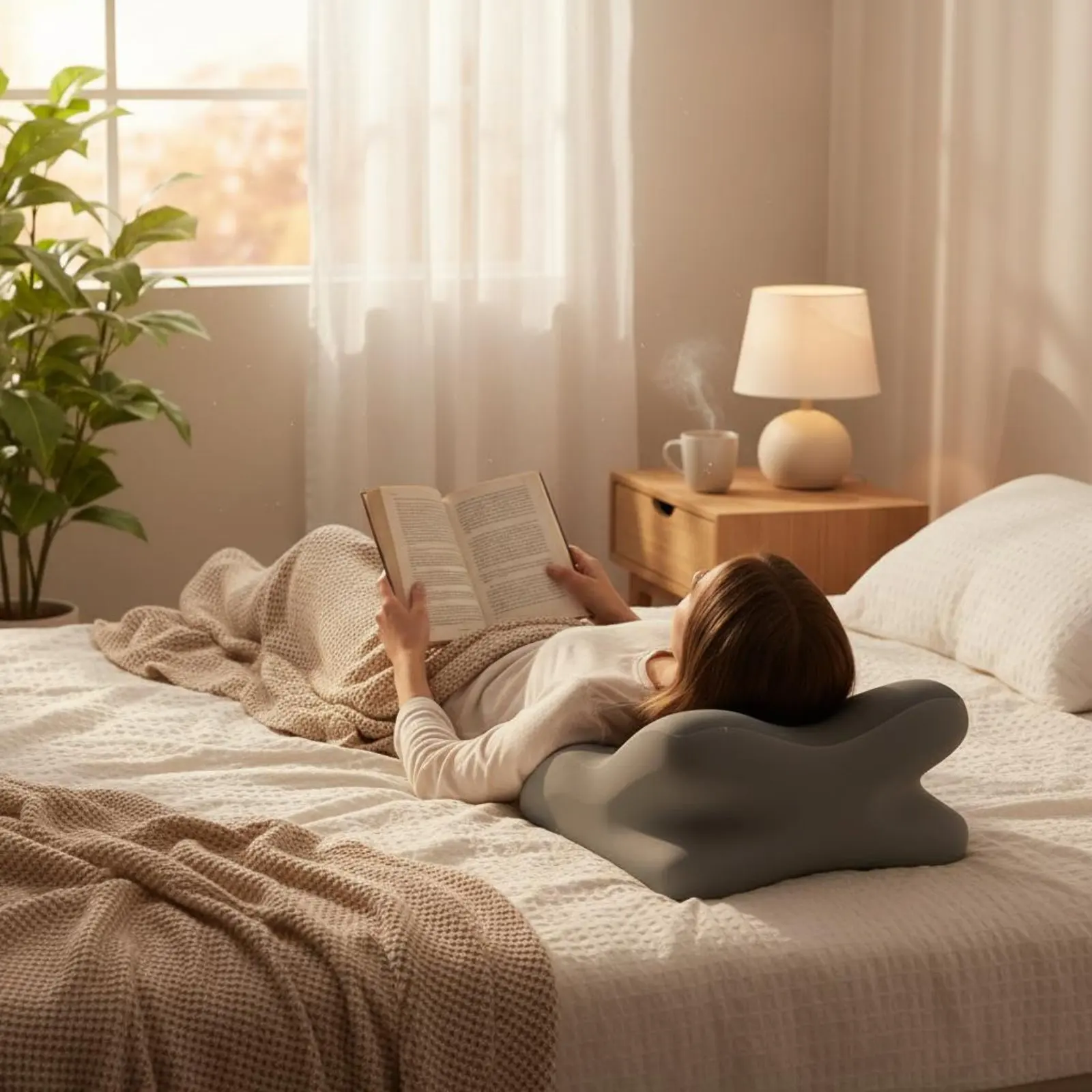 

Prone Sleeping Pillow Multipurpose Face down Pillow Stomach Sleeping Support Multi-Positional Support Support Removable Cover