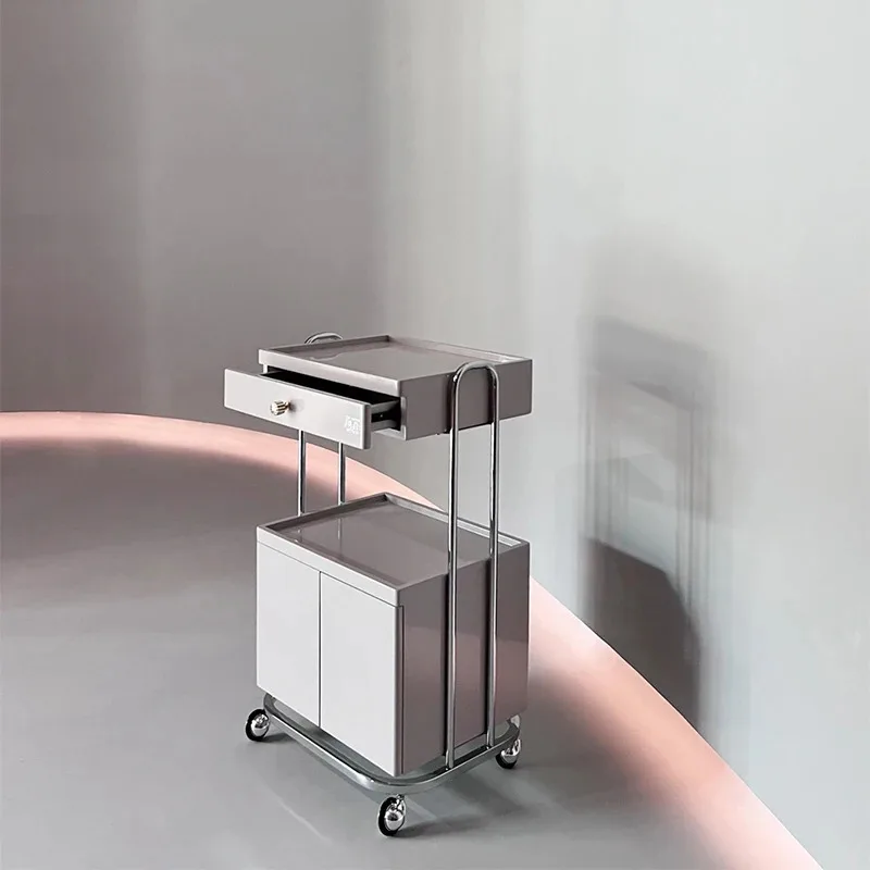 Carrello per salone di bellezza per tatuaggi Carrello per barbiere Carrello per salone di utilità per capelli Cosmetico Spa Carrito Mobili per salone ausiliari BL50ST