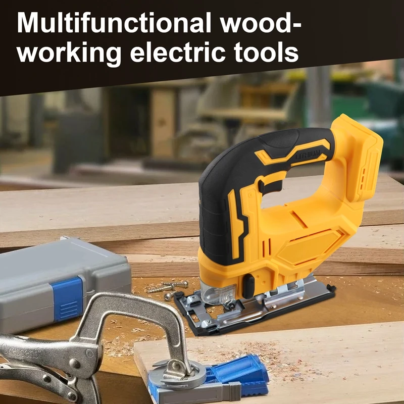 Cordless Jig Saw Electric Jigsaw 3 Gears Portable Multi-Function Woodworking Power Tools For Dewalt 18V 20V Battery