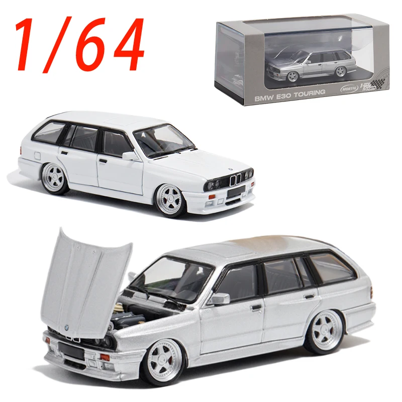 

Mortal Diecast 1/64 Scale BMW E30 Alloy Car Model E34 BMW Wagon Low Lying Modified Car Models Toys Boys Gift