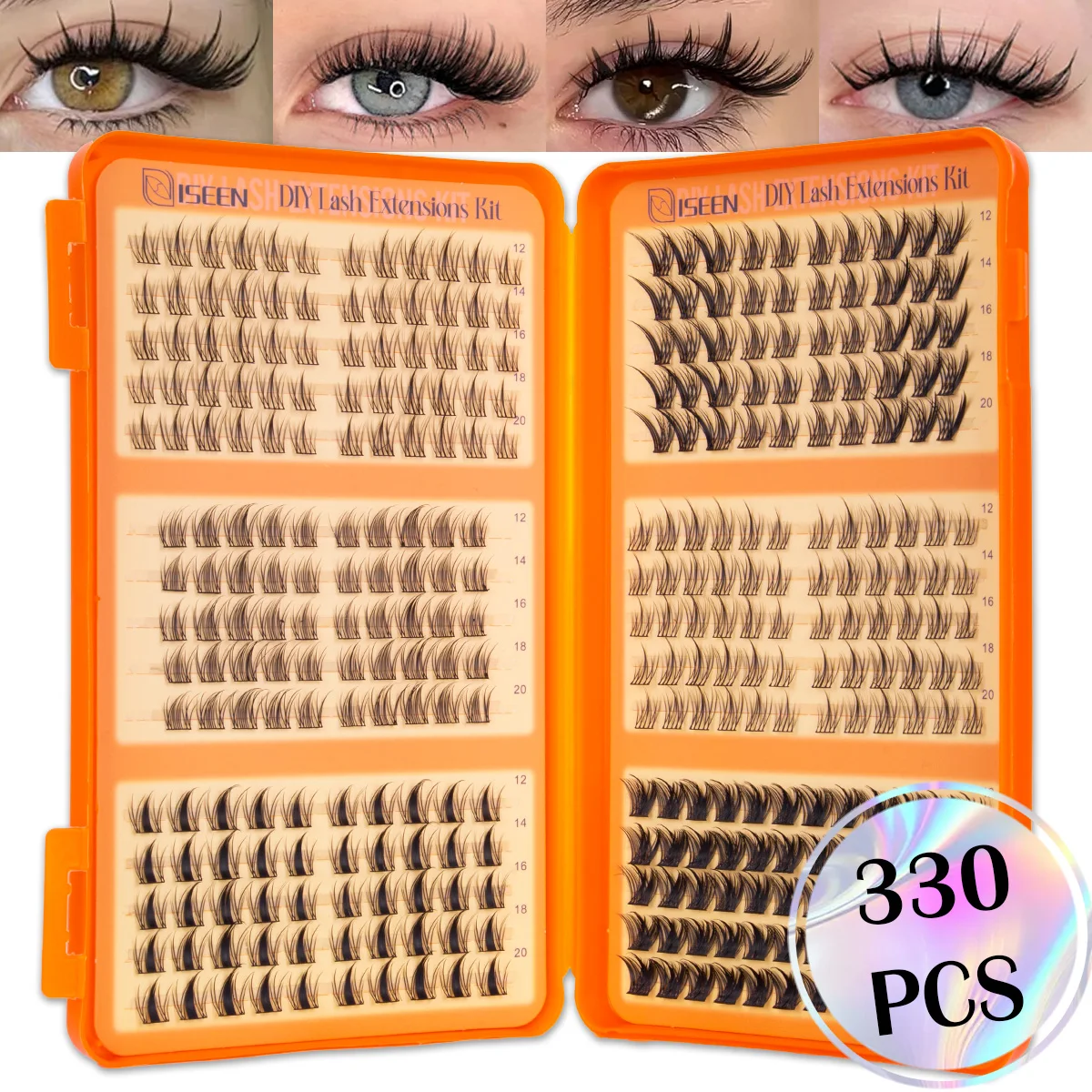 DIY Wimpernbüschel Volumen-Wimpern Manga Fairy Einzelne Wimpernverlängerungen Wiederverwendbar Verschiedene Stile für den täglichen Gebrauch oder Party-Make-up – Detail 4