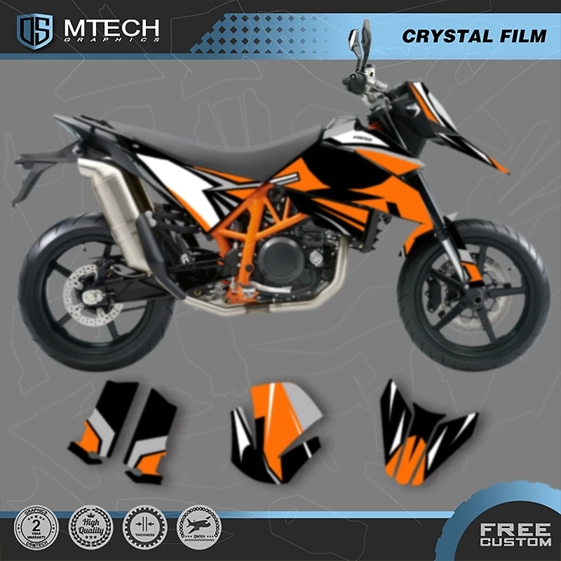 

DSMTECH Custom Motorcycle Graphics Decal Stickers Kits For KTM 2007 2008 2009 2010 2011 SMR 690 R 001