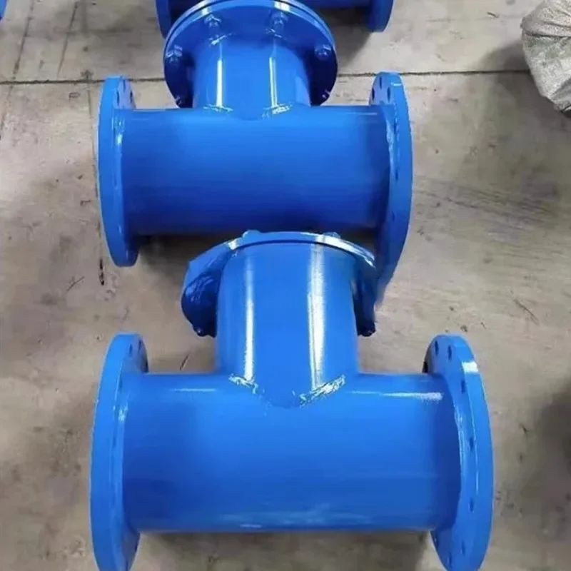 Filtro di tipo T, decontaminatore per tubi fognari diritti con flangia in acciaio inossidabile/acciaio al carbonio, grande flusso