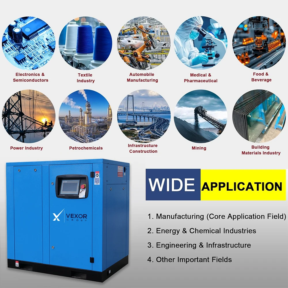 22kw 30hp Industrial Rotary Screw Air Compressor 3.68m/min 20-30bar Lubricated Motor & Engine Air Cooled