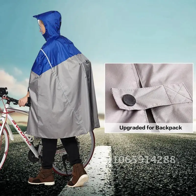 travel rain poncho backpack rain cover QIAN Impermeable Raincoat Women/Men Outdoor Rain Poncho Backpack Travel  Rain Hiking Climbing Reflective Cycling Cover Design