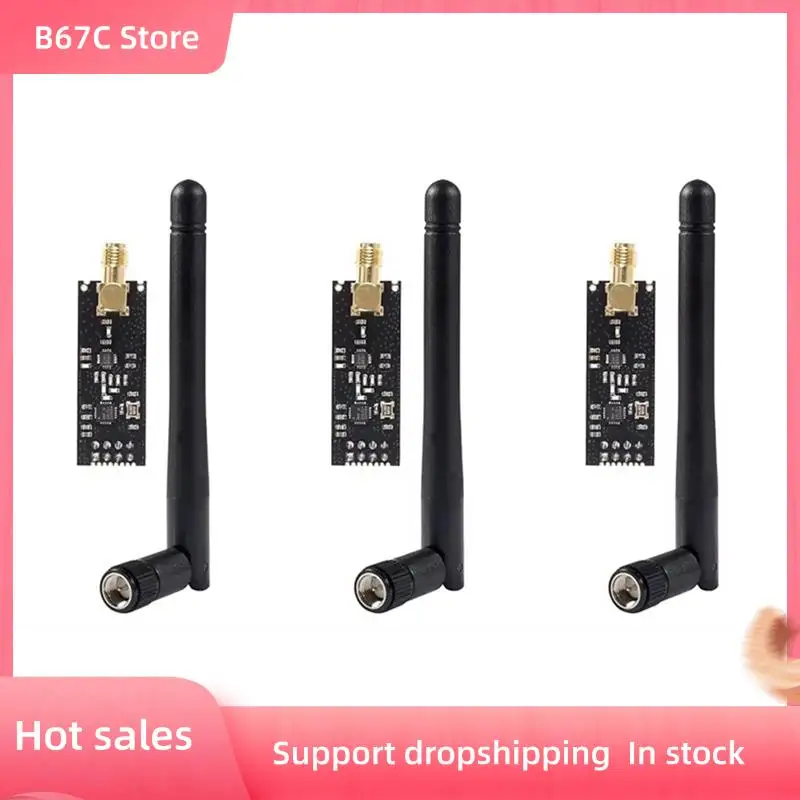 

B67C NRF24L01+PA+LNA Беспроводной модуль NRF24L01+PA+LNA 1100-метровый беспроводной модуль на большие расстояния, 3 шт.