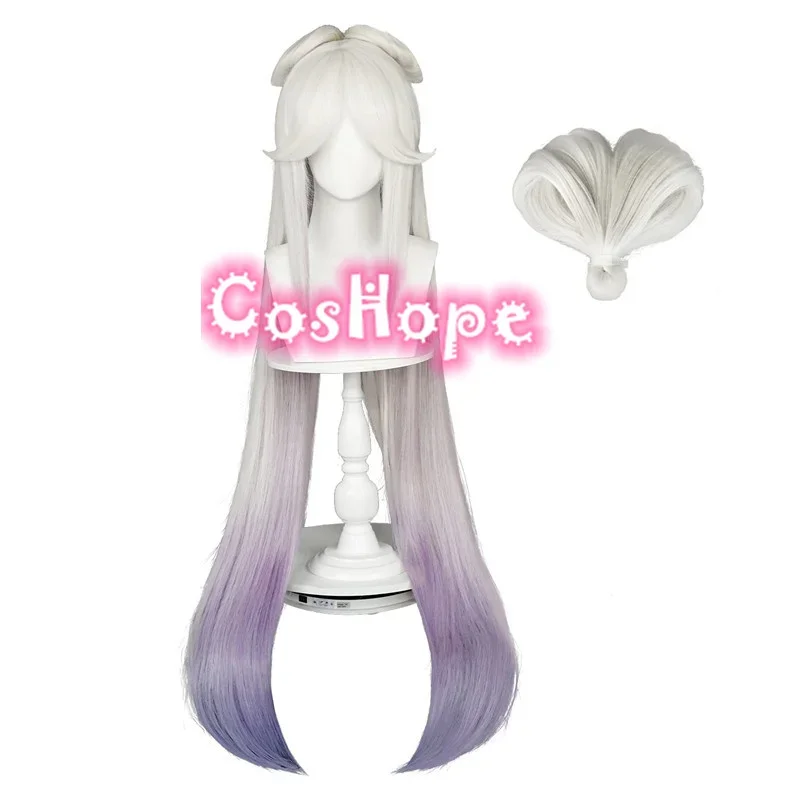 Xingguang cosplay wig 120cm long straight white purple wig cosplay anime cosplay wig heat resistant synthetic wig