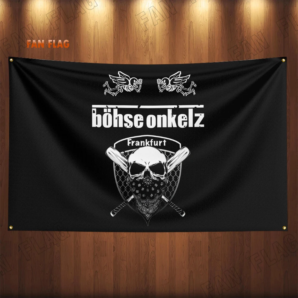 90*150cm Bohse Onkelz Böhse Ger Heavy Rock Band Flag Polyester Printed Home or Bedroom Decoration Banner   5.0  1 Review  ౹  16