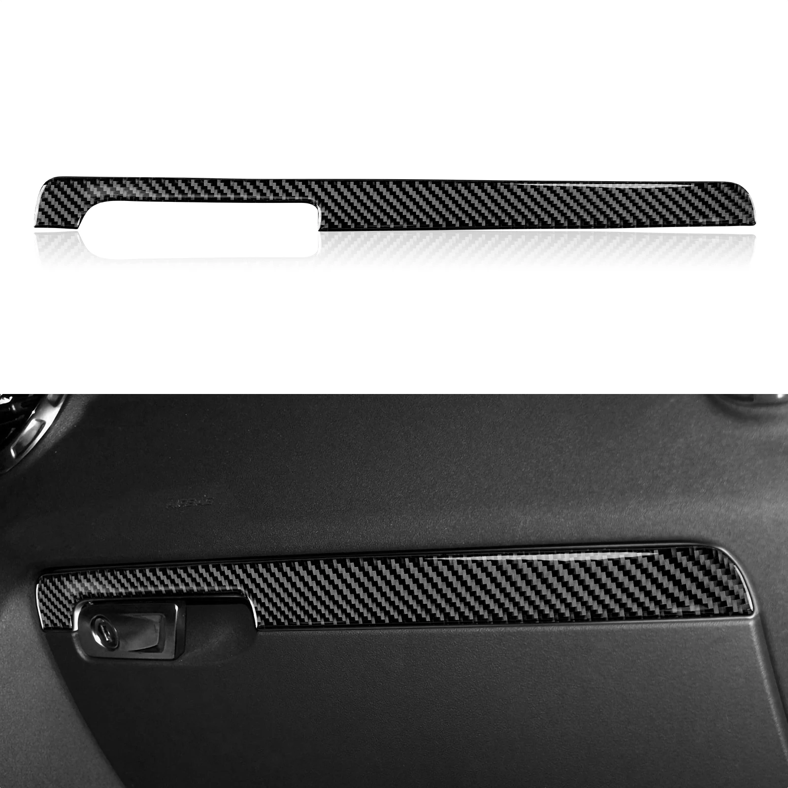 

Car Co-pilot Side Glove Box Decals For Audi TT 2008-2014 8n 8j MK123 Accessories Carbon Fiber Trim Stickers