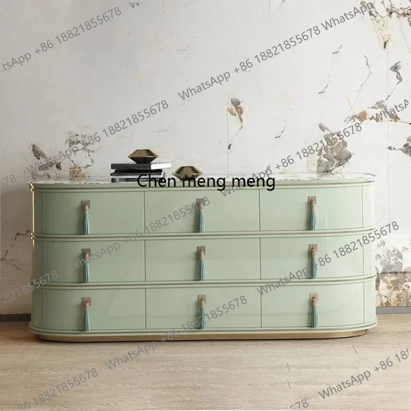 

French light luxury TV cabinet small apartment modern simple entrance locker