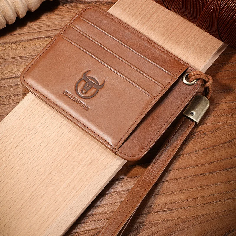 Dompet kartu kulit sapi, dompet kartu antik, pemegang kartu ID kredit RFID, dompet kulit sapi, dompet slot kartu banyak, dompet uang antik