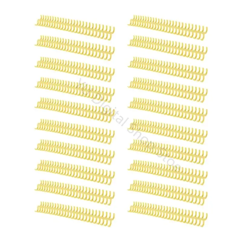 96BA Büro-Binderinge, Kämme, 30 Löcher, 12 mm Kunststoffrücken für die Neuordnung von Seiten – Detail 2