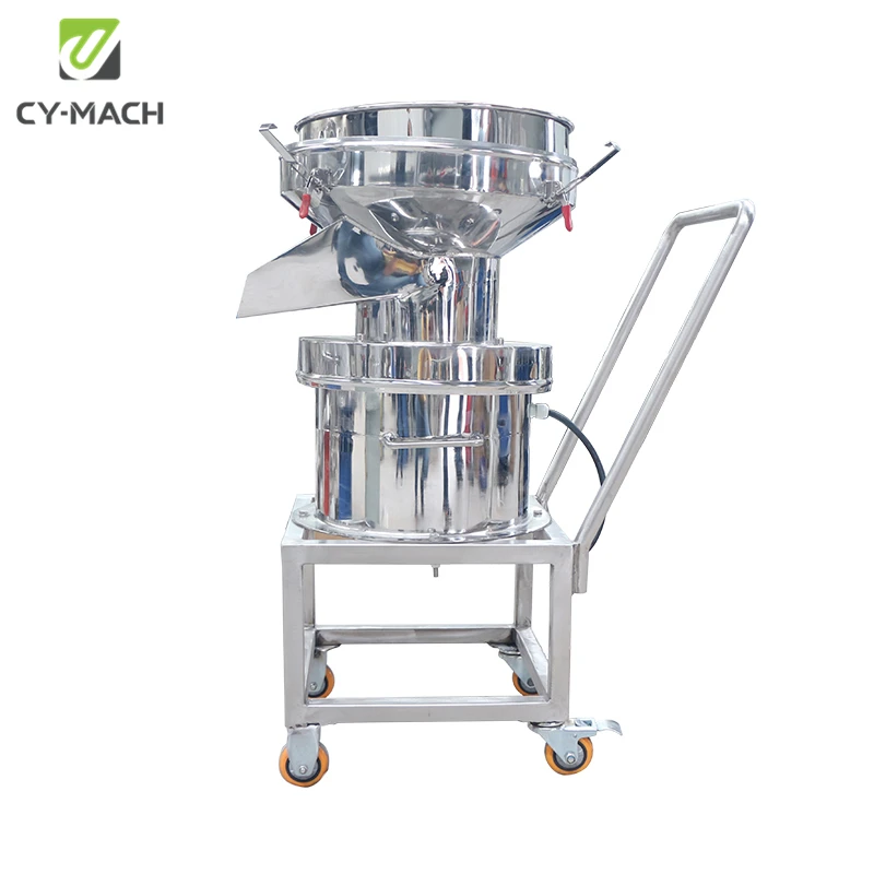 CY-MACH 1 deck Diameter 450 vibrating filter screen for powder