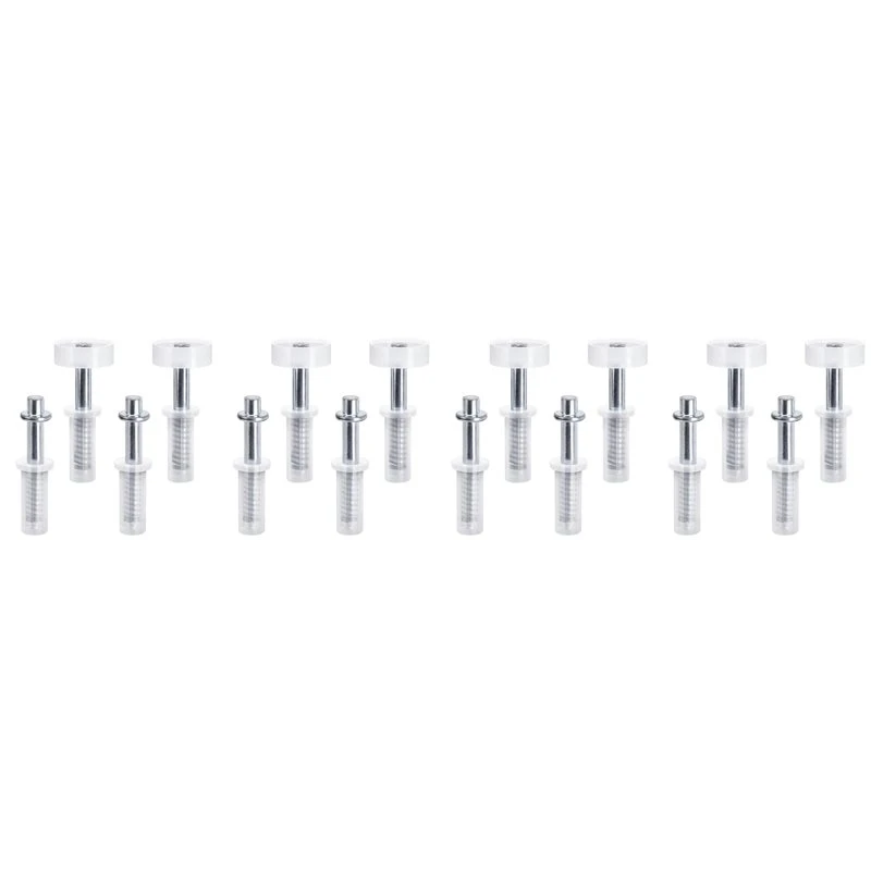 PTST 16X Bi-Fold Door Top Roller Guide Wheel And Top Pivot,Spring Loaded Bifold Door Hardware Kit,B