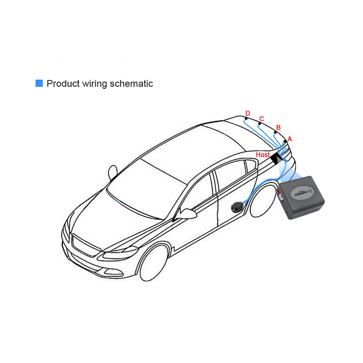 Reversing Radar Sensor Probe Buzzer General Car