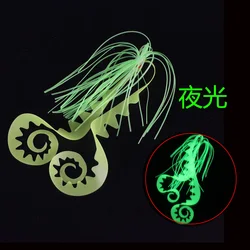 Kabura Jigging Madai Assist Hooks Strong Tai Rubbers Silicone Skirts Filaments Ribbons Different Colors Slider Jigs Tails Sinker