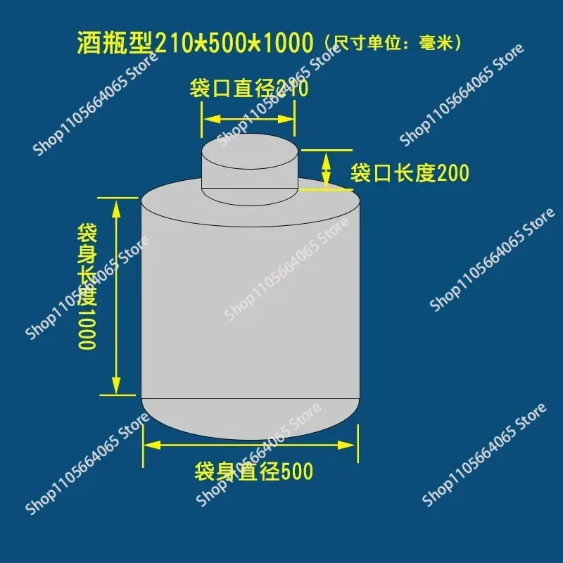 Industrial Dust collector Bag carpenter dust collection woodworking Pocket filter Cloth bags Bottle shape