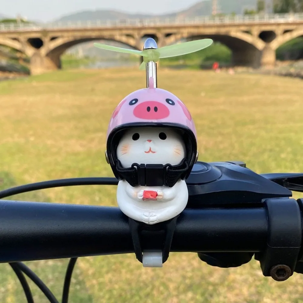 With Bandage Kitten Handlebar Ornament Riding Equipment Bamboo Dragonfly Handlebar Decoration Bike Accessories Motorbike Toy