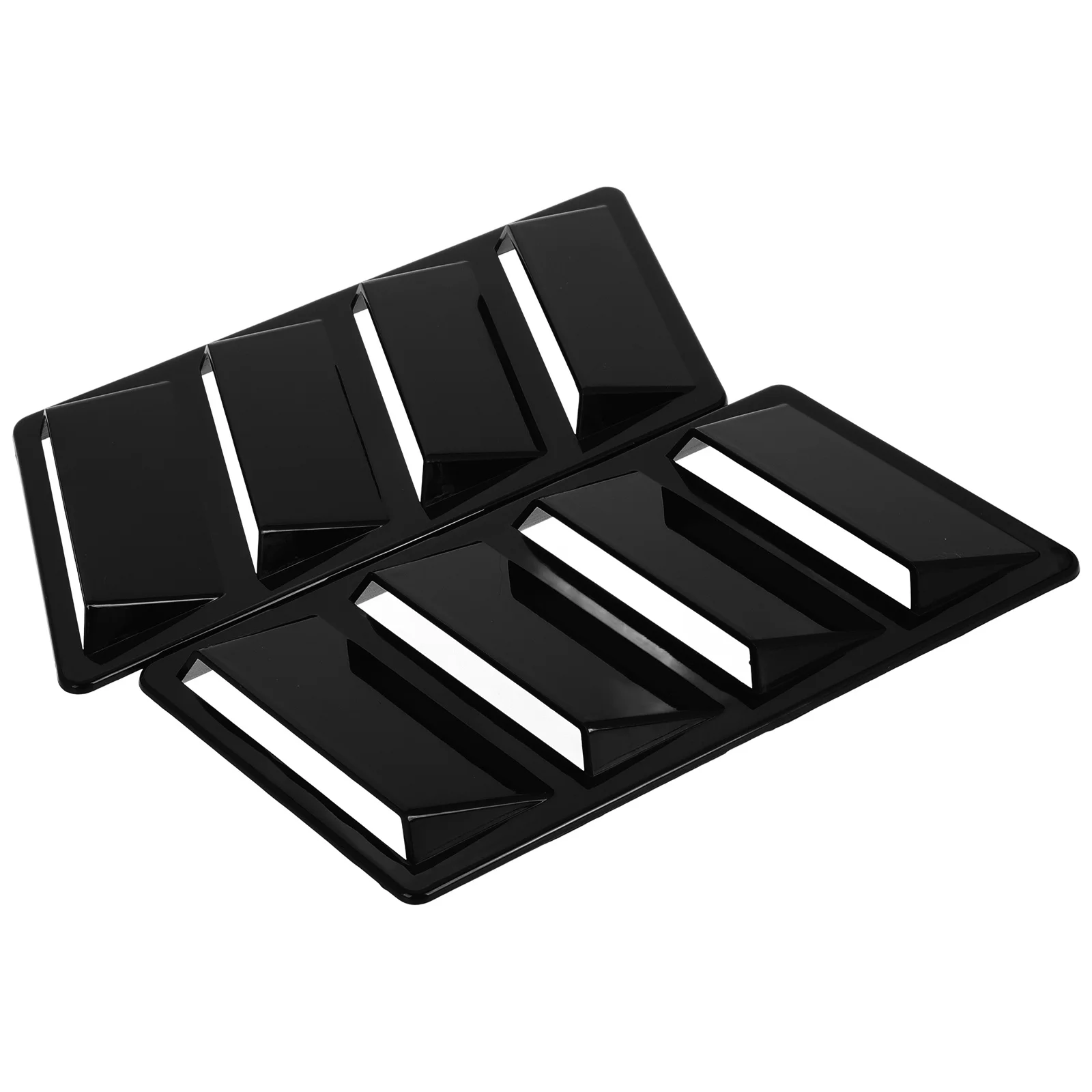 2개 엔진 후드 벤트 커버 ABS 샤크 길 펜더 장식 자동차 후드 스쿱 트림 자동차 보닛 에어 벤트 차량용 범용