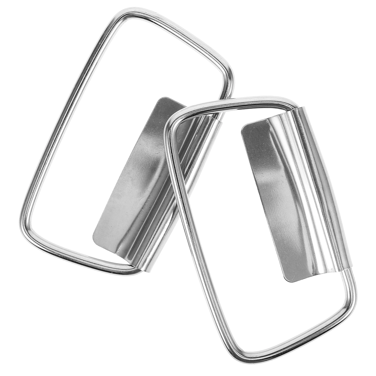 

2pcs Stainless Steel Bucket Ears Handles Milk Tea Ergonomic Replacement Cookware Accessories Compact Pail Grip Daily Use Wear