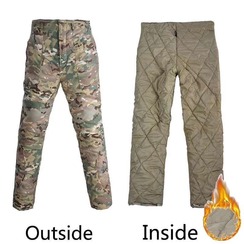 

HAN WILD Winter Thick Pants Casual Cotton Trousers Men Tactical Fleece Pants Warm Hunt Thermal Trousers Climb Clothes