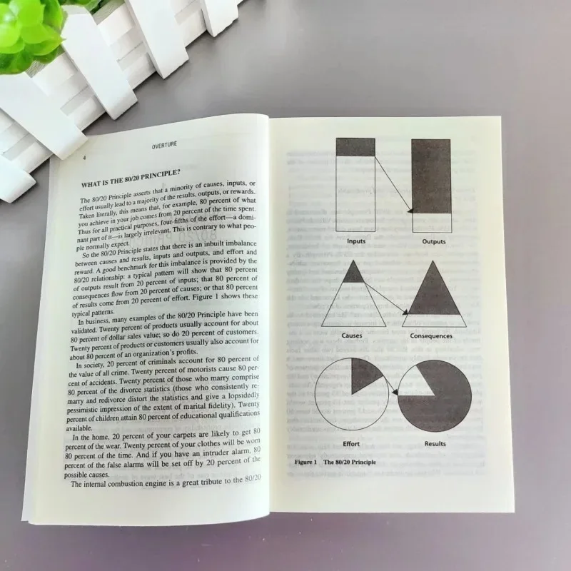 

популярный принцип 80/20 Ричарда Коха «Секрет досягания больше» с меньшевым романом в мягкой обложке на английском языке