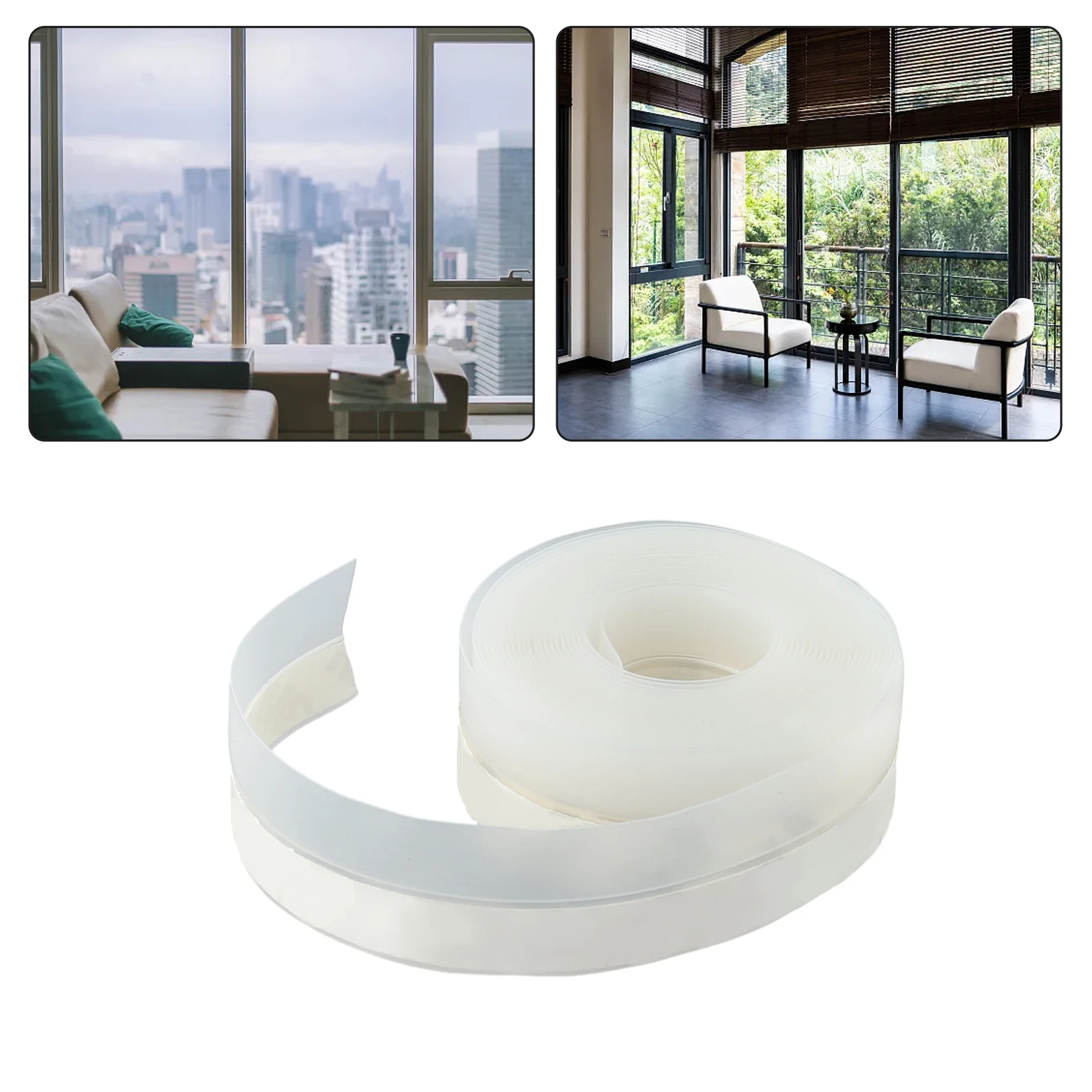 

Door Sealing Bottom Sticker Silicone Rubber Self Adhesive Soundproof Windproof Sticker Sealing Tape 25mmx300mm Hardware