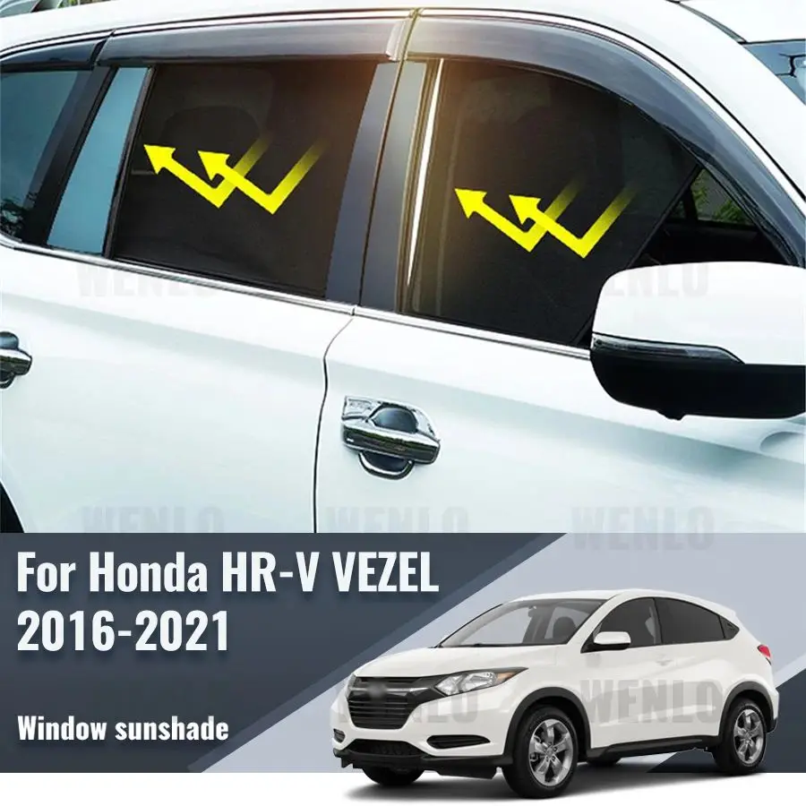 

For Honda HR-V HRV VEZEL 2013-2020 Car Sunshade Magnetic Front Windshield Frame Curtain Rear Side Window Sun Shades Visor