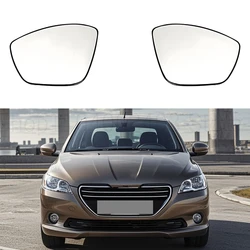 Left / Right Side Mirror Glass For PEUGEOT 2008 208 I 308 II CITROEN C3 C4 1607512180 1610707580 1607512280 1610707780