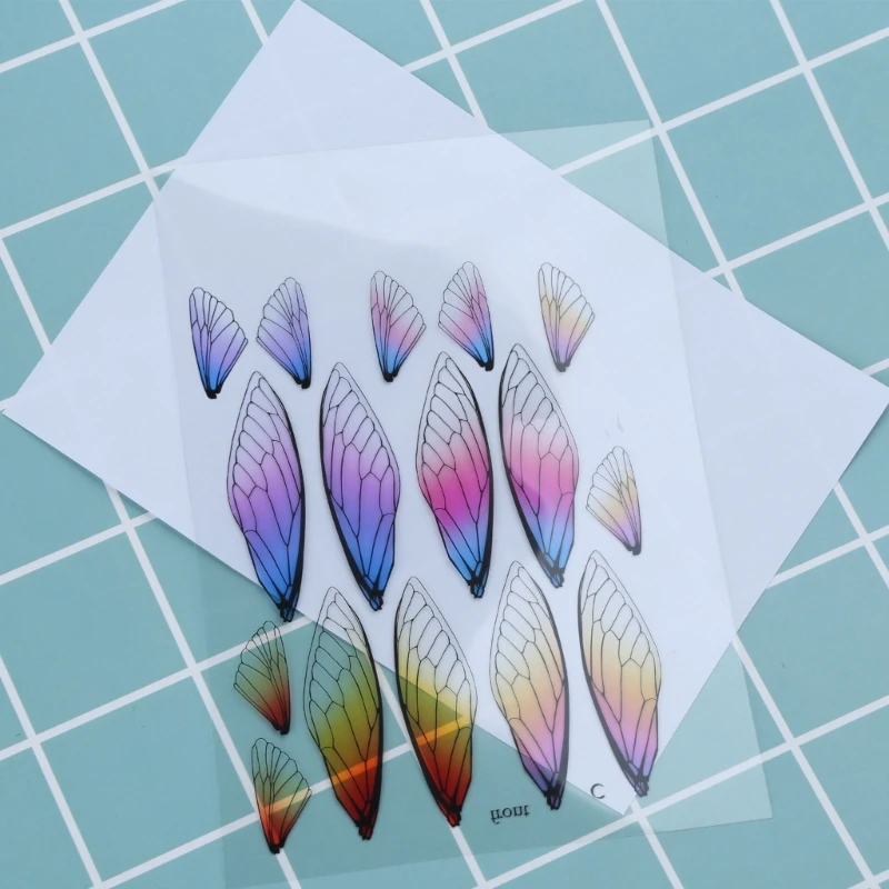 Multi Colors for Butterfly Wing Pendants Insect Wing Drop for Jewelry Crafts Making Home Decor