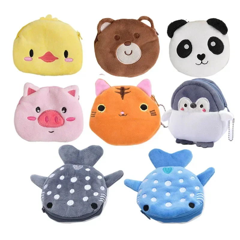 

Cartoon Kids Coin Purse Cat Fish Plush Women Girls Change Purse Bag Wallet for Girls Mini Money Coin Key Pouch Children Gift