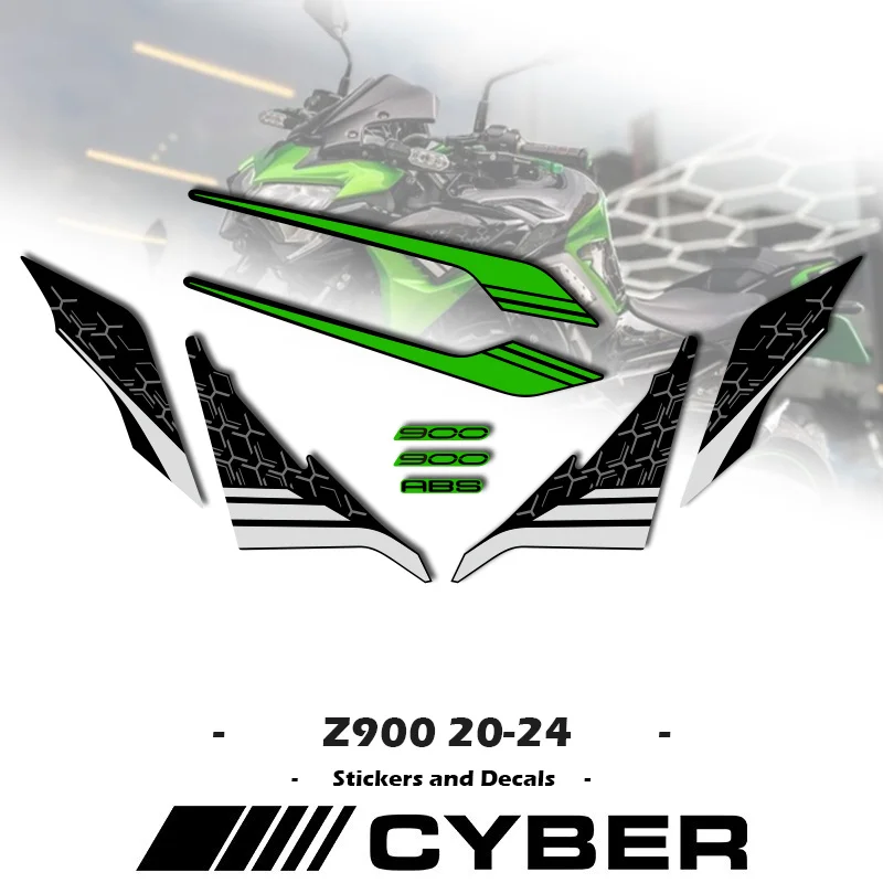 

New Gloss Version Fairing Shell Sticker Decal Custom Choice Color Z900 For Kawasaki Z900 Ninja 2020 2021 2022 2023 2024