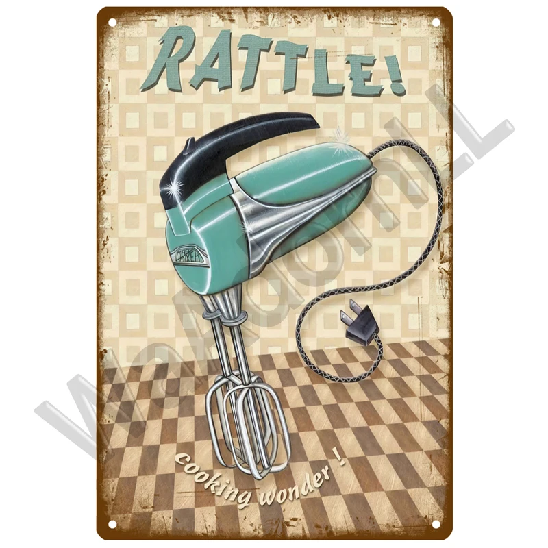 Metal Sign Home Decor Fast Food Vintage Tin Sign Plaque Metal Retro Plate Hot Dog Poster Wall Decor For Kitchen Cafe Diner Bar