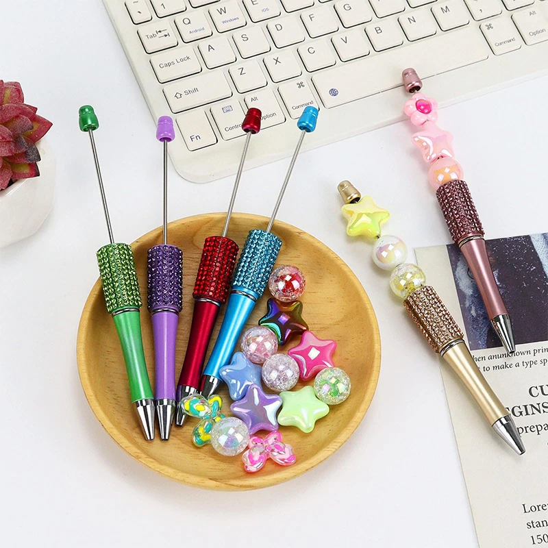 64Pcs 다이아몬드 페르시 펜 도매 크리 에이 티브 DIY 플라스틱 반짝이 페르시 볼 펜 쓰기에 대 한 손수 스틱 다이아몬드 페르시 펜