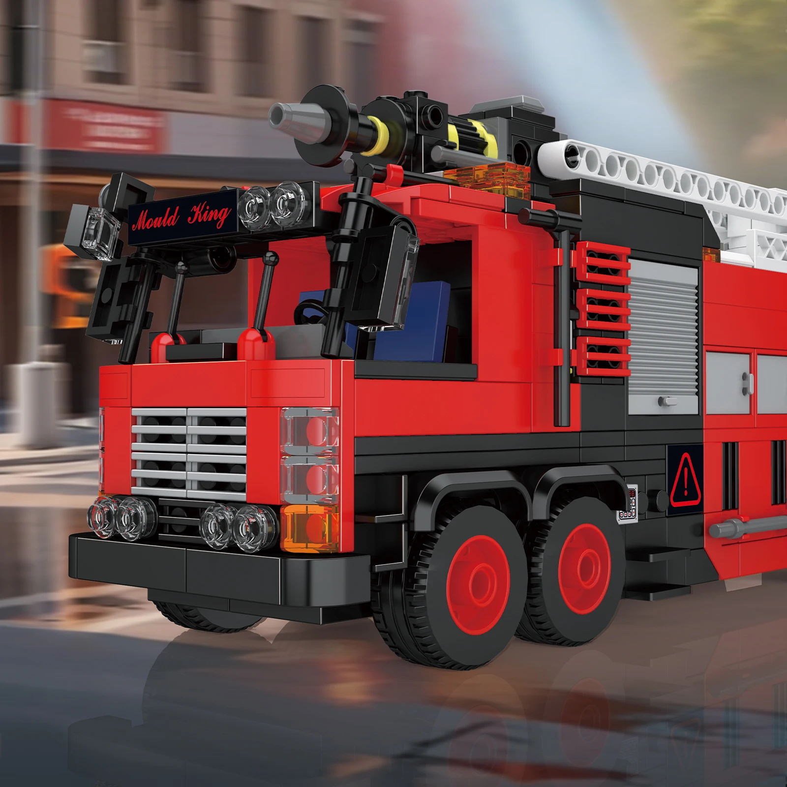MOULD KING 24094 City Fire Rescue Truck Building Blocks 752PCS Emergency Service Vehicle Mechanical Assembly Bricks Toy Gift New