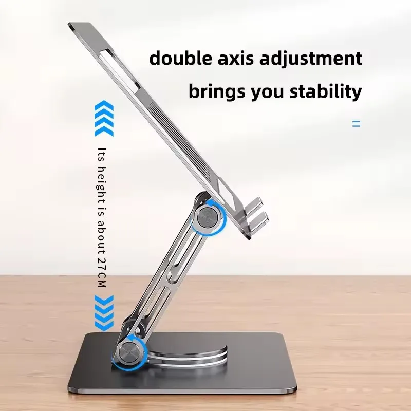 

Laptop Stand 360 Rotation for 17 Inch Device Aluminium Laptop Stands Adjustable Laptop Holder