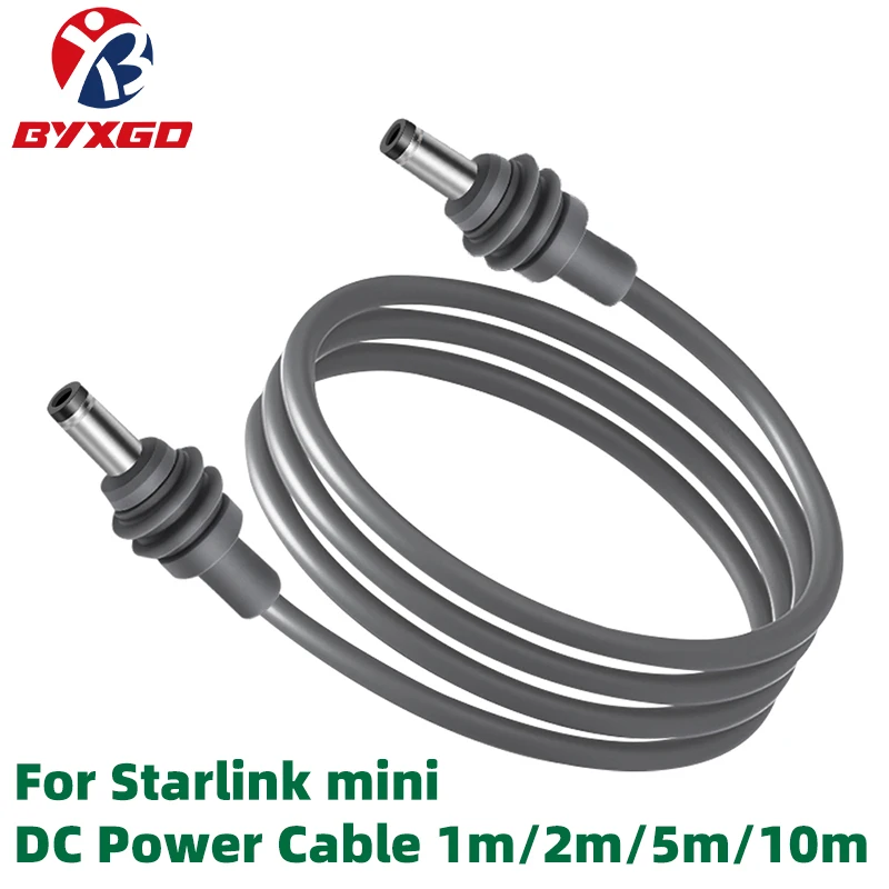 Starlink Mini DC Power Cable DC to DC IP67 Waterproof Pure Copper Wire Outdoor Power Cord for Starlink Mini Satellite RV