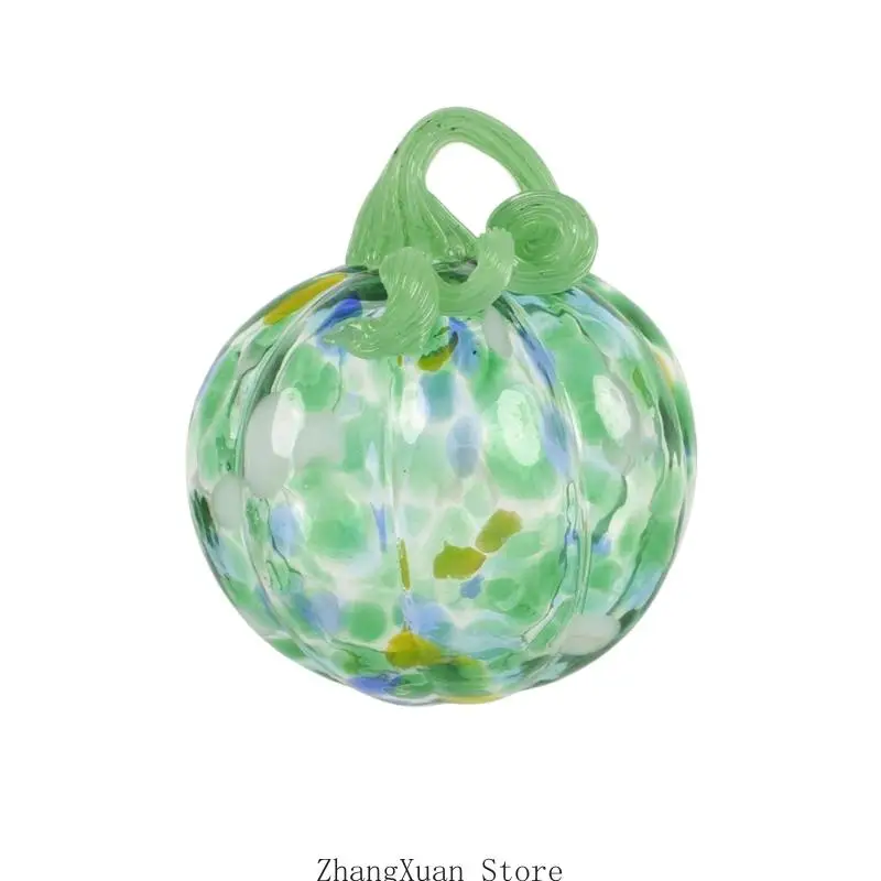 Mundgeblasener Glas-Herbst-Akzent für Hängeregal Eingangsbereich mit geschwungenem Stiel und Ernte-Home-Styling-Stück 3XUF – Detail 9