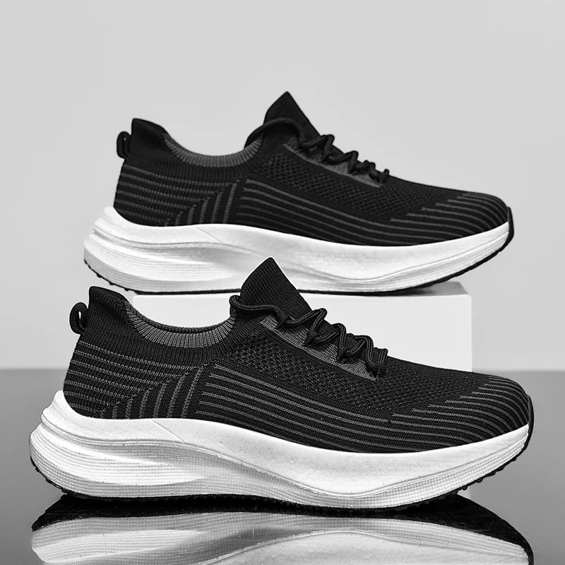 

New Summer Breathable Mesh Walking Shoes, Large Size, Casual Sports Lightweight Sock Shoes for Men and Women, Couple Style