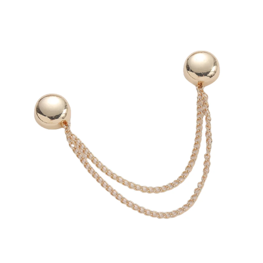 Multi-Function Magnetic Clothing Clip Metal Button Leg Cuff Fixing Pin Waist Buckle Non-hole Shorten Trouser Clip Skirts