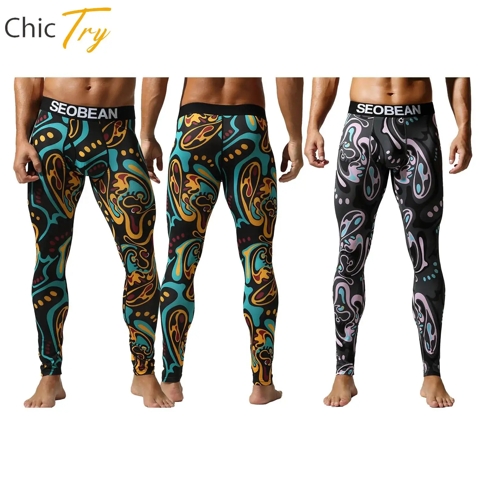 

Adult Men's Sports Pants Quick-drying Breathable Stretchy Athletic Tight Gymnastics Leggings Boxing Running Cycling Clothing