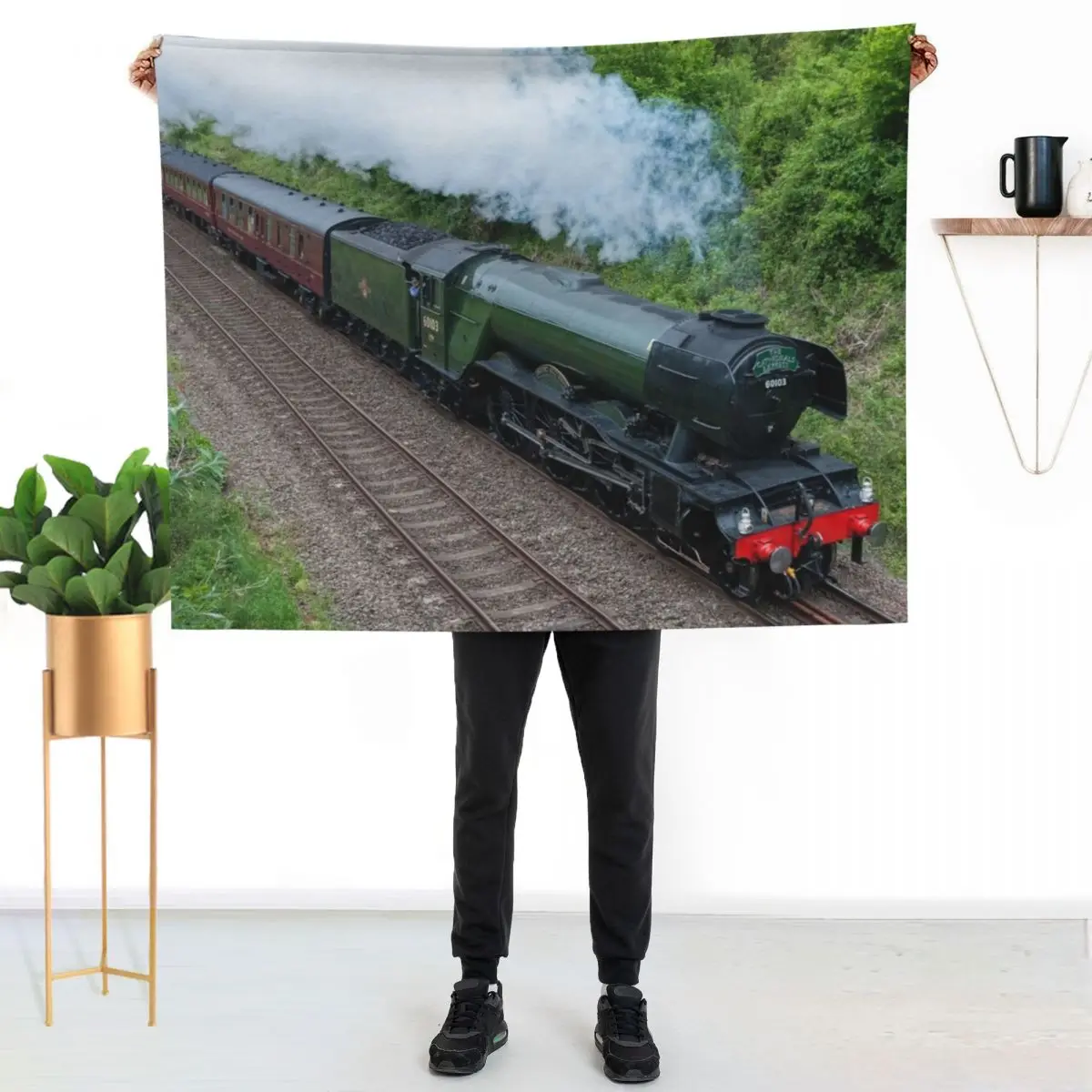

The Flying Scotsman Throw Blanket Lightweight Cozy Blanket for Bed Sofa